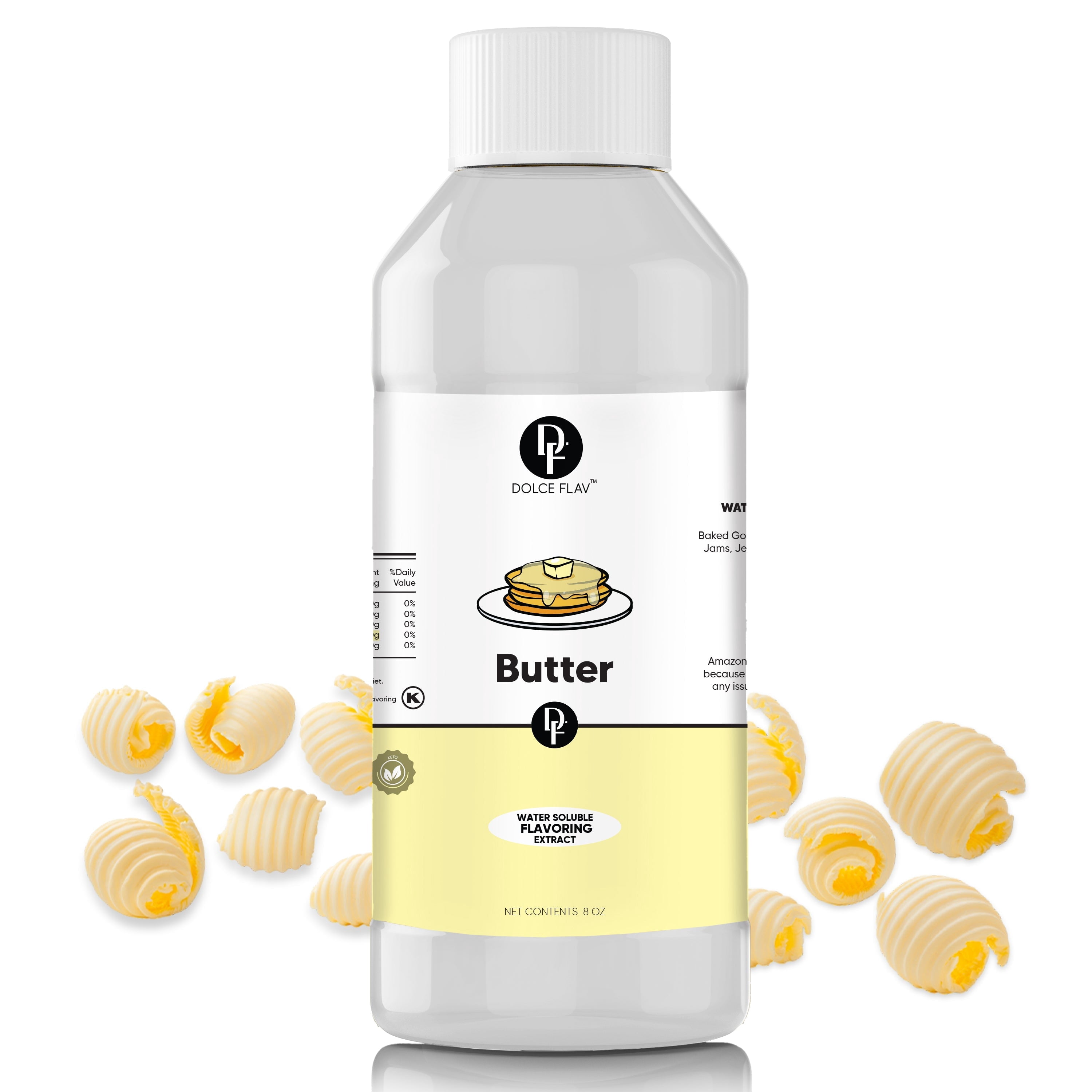 Dolce Flav - Butter Extract - Sugar & Fat-Free Water Soluble 8 oz