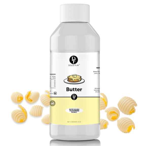 Dolce Flav - Butter Extract - Sugar & Fat-Free Water Soluble 8 oz