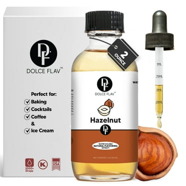 Dolce Flav - Hazelnut Flavoring Extract Water Soluble 2 oz