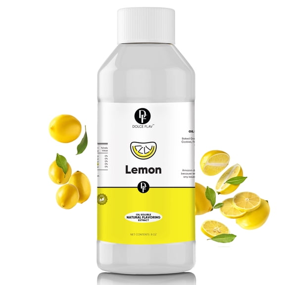Dolce Flav - Oil Soluble Lemon Flavoring 8 oz
