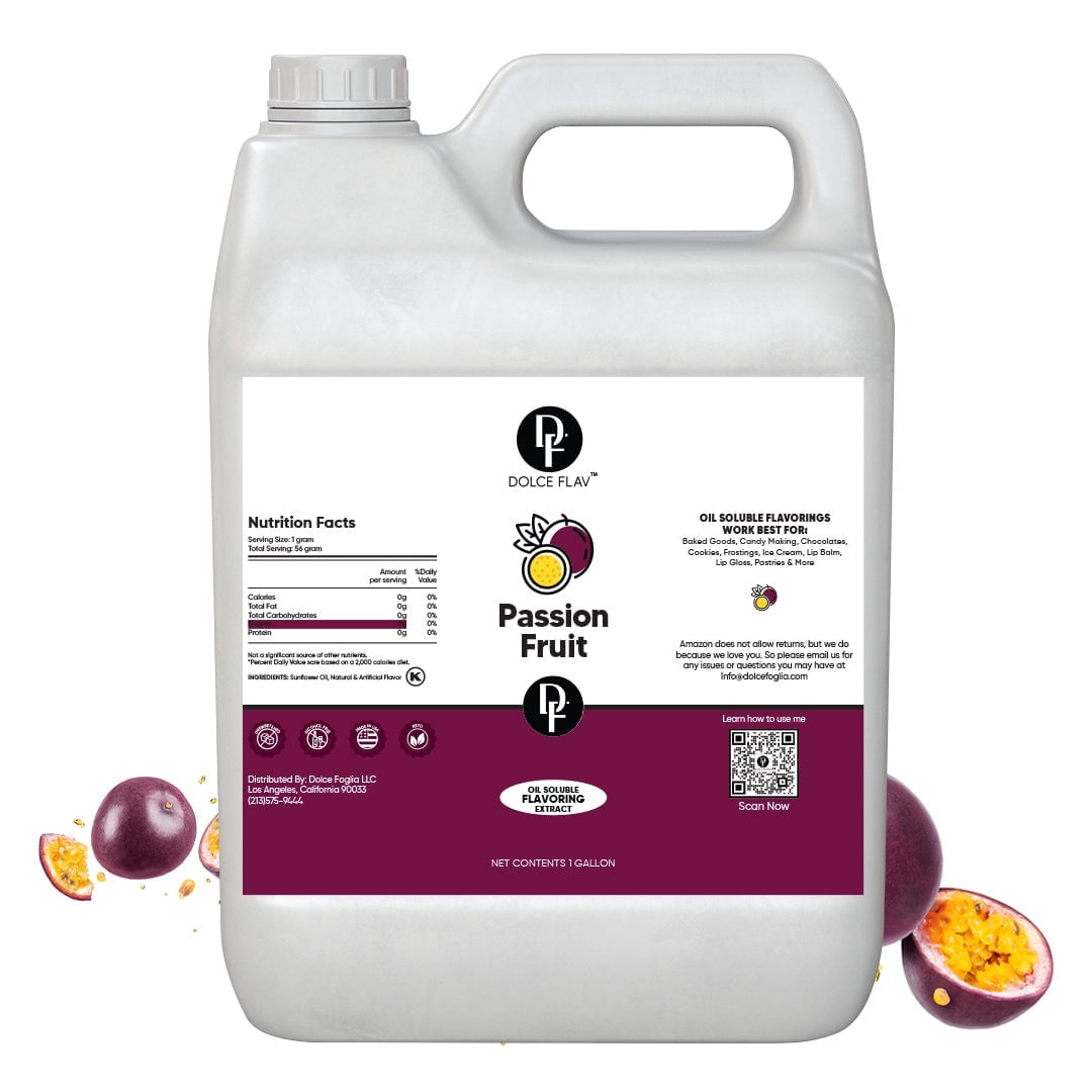 Dolce Flav - Oil Soluble Passion Fruit Flavoring 1 Gallon