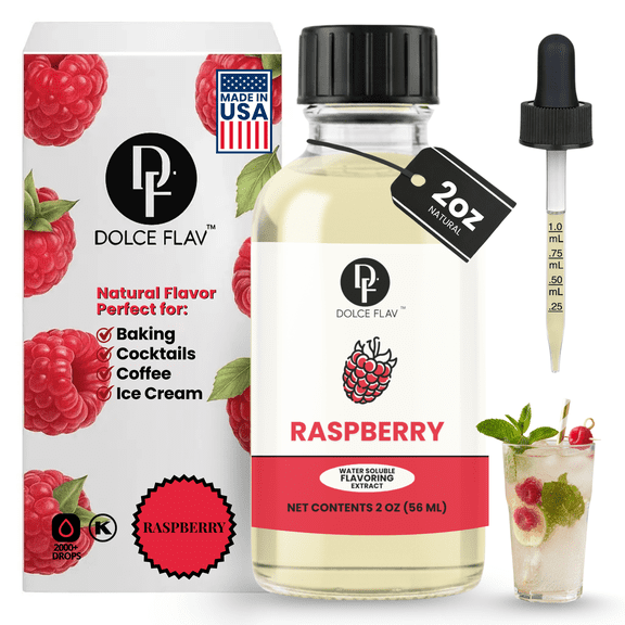 Dolce Flav - Raspberry Flavoring Water Soluble 2 oz