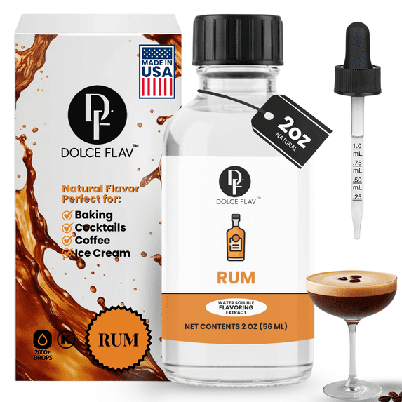Dolce Flav - Rum Flavoring Water Soluble 2 oz