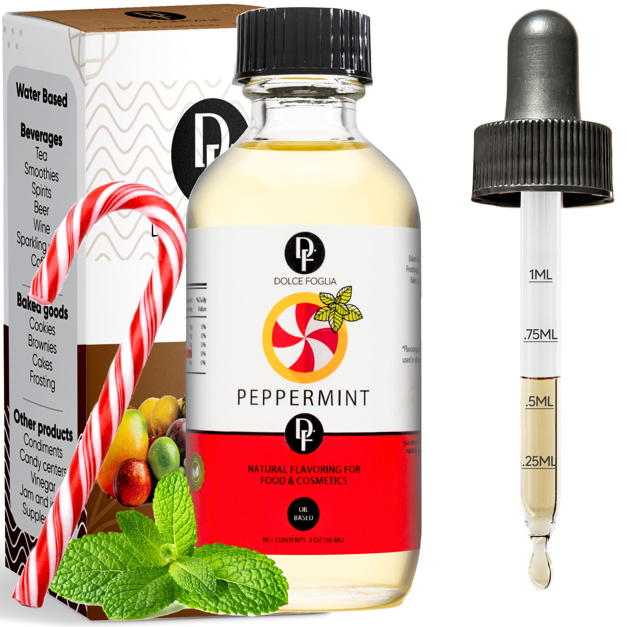 Dolce Foglia Pure Peppermint Extract For Baking, Candy and Cosmetics 2