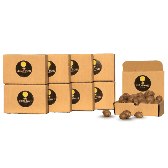 Dolce Frutti Soft Ripe Barhi Dates | Sweet, Organic & Delicious | 8 lbs Box | Perfect for Gifting