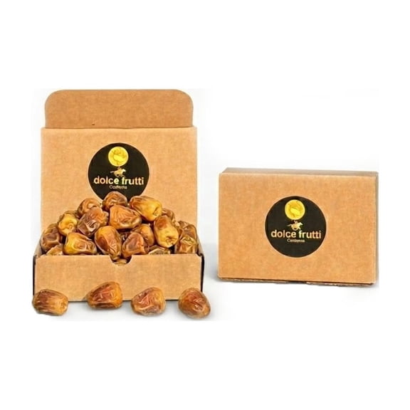 Dolce Frutti Sukkari Dates, Naturally Sweet Soft Dried Dates, 1 Lb