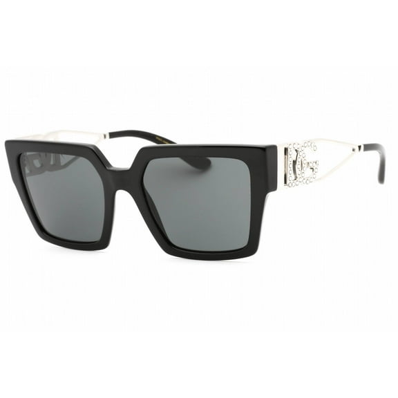 Dolce & Gabbana DG 4446B Acetate Womens Square Sunglasses Black 53mm Adult
