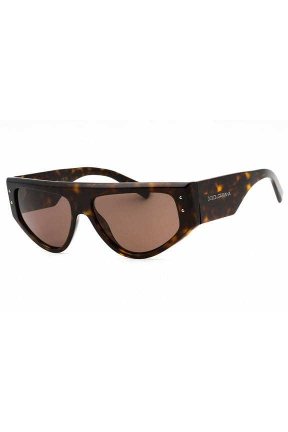 DG 4461 Plastic Unisex Rectangle Sunglasses Havana 57mm Adult