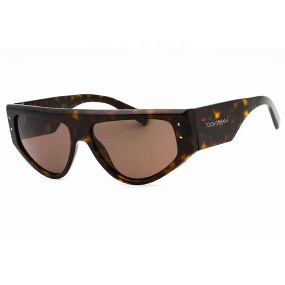 Dolce & Gabbana DG 4461 Plastic Unisex Rectangle Sunglasses Havana 57mm Adult