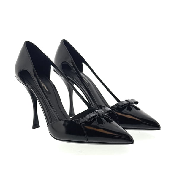 Dolce & Gabbana Black Classic Bow Pumps-EU36.5 for womens