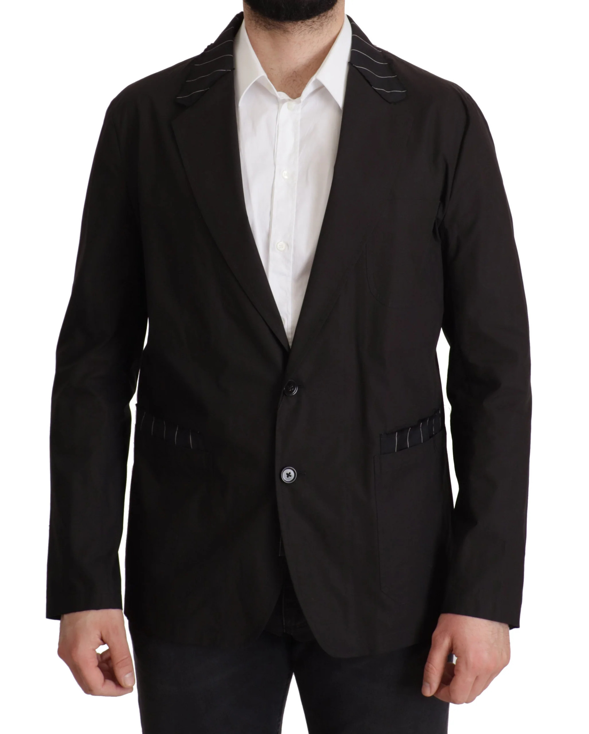 ジャケット DOLCE & GABBANA Single-breasted blazer Black F29Z8TGDCL0 Dolce Gabbana Black Cotton Single Breasted Blazer Jacket