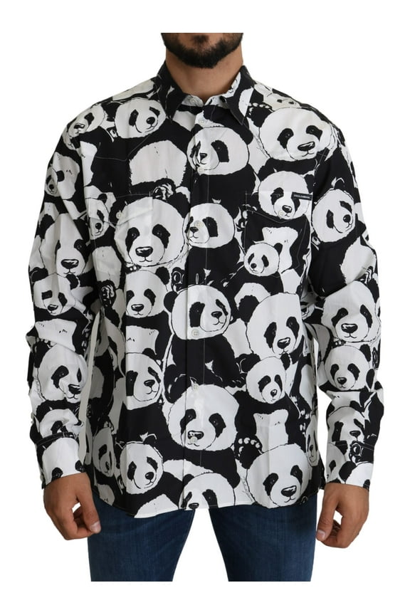 Black Panda Mens Casual 100% Cotton Shirt