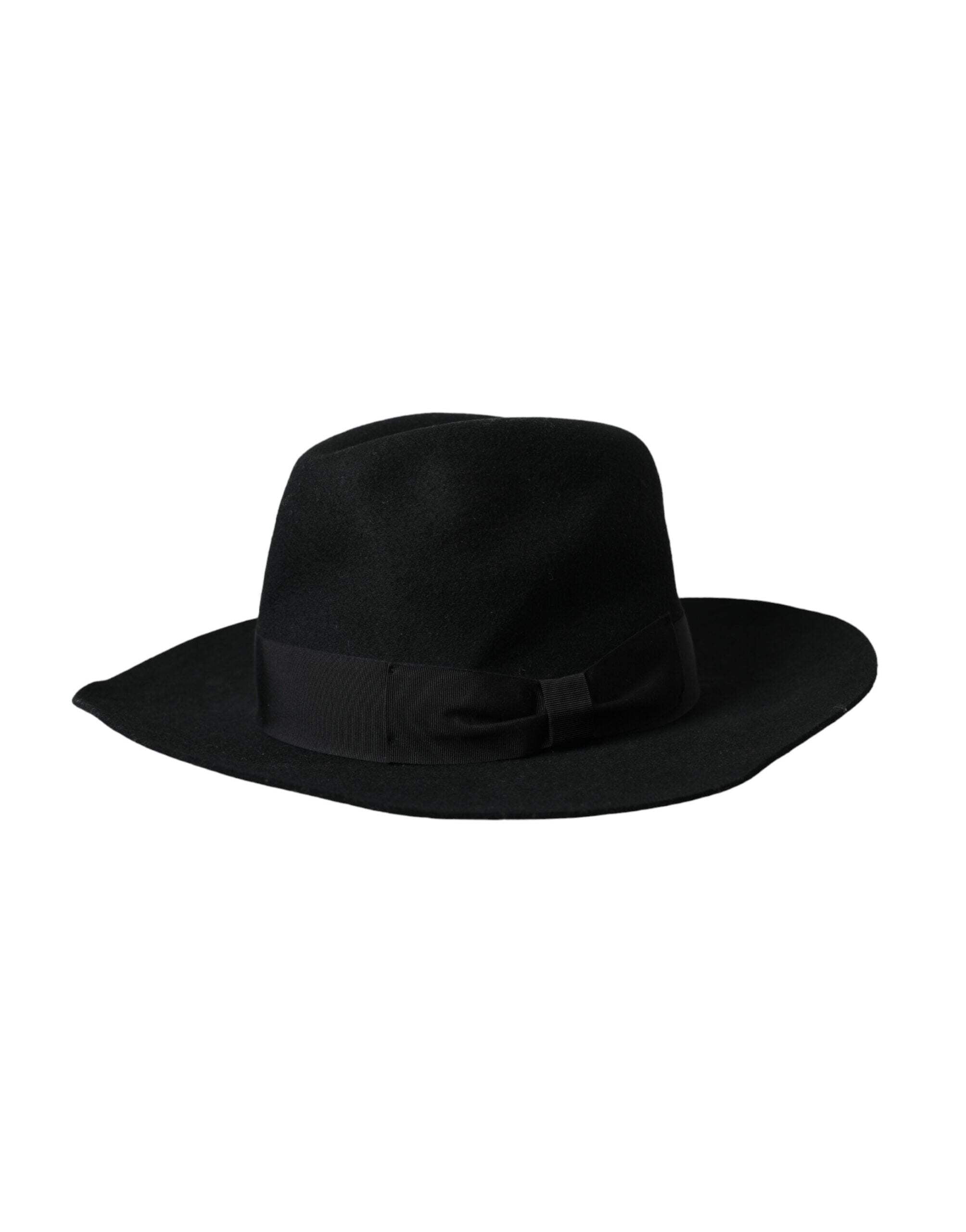 Dolce Gabbana Black Rabbit Fedora Trilby Women Hat - Walmart.com
