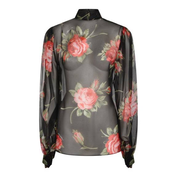 Dolce & Gabbana Black Silk Shirt (Women's)