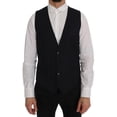thumbnail image 1 of Dolce & Gabbana Blue Wool Stretch Vest, 1 of 8