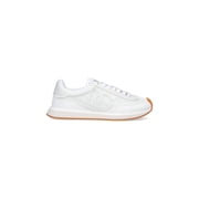 Dolce & Gabbana Calf Leather Low-Top Sneakers With Squared Toe White Mens