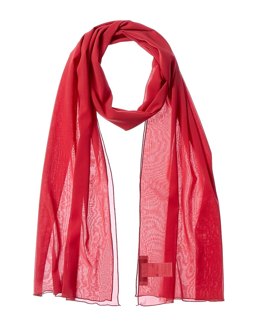 【新品】DOLCE & GABBANA LOGOED SCARF シルクマフラー Dolce & Gabbana Chiffon Silk-Blend Scarf, Red - Walmart.com