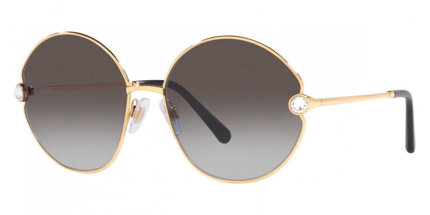 Dolce & Gabbana DG4268 Oval Sunglasses – Cube Black/Gold 