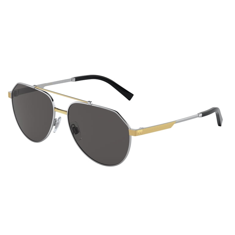 Dolce & Gabbana Silver Aviator Sunglasses Dolce & Gabbana Crystal DG 2281 aviator sunglasses col  main image 4