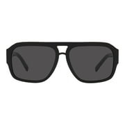 Dolce & Gabbana DG 4403 Plastic Unisex Aviator Sunglasses Black 58mm Adult