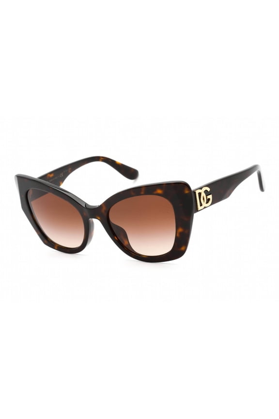 DG 4405F Plastic Womens Butterfly Sunglasses Brown 53mm Adult
