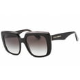 thumbnail image 1 of Dolce & Gabbana DG 4414 Plastic Womens Square Sunglasses Black on Transparent 54mm Adult, 1 of 2