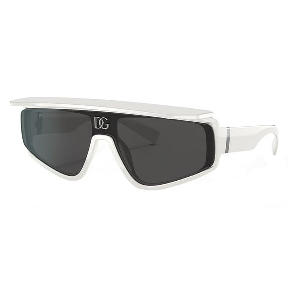 Dolce & Gabbana DG 6177 Plastic Unisex Rectangle Sunglasses White 46mm Adult