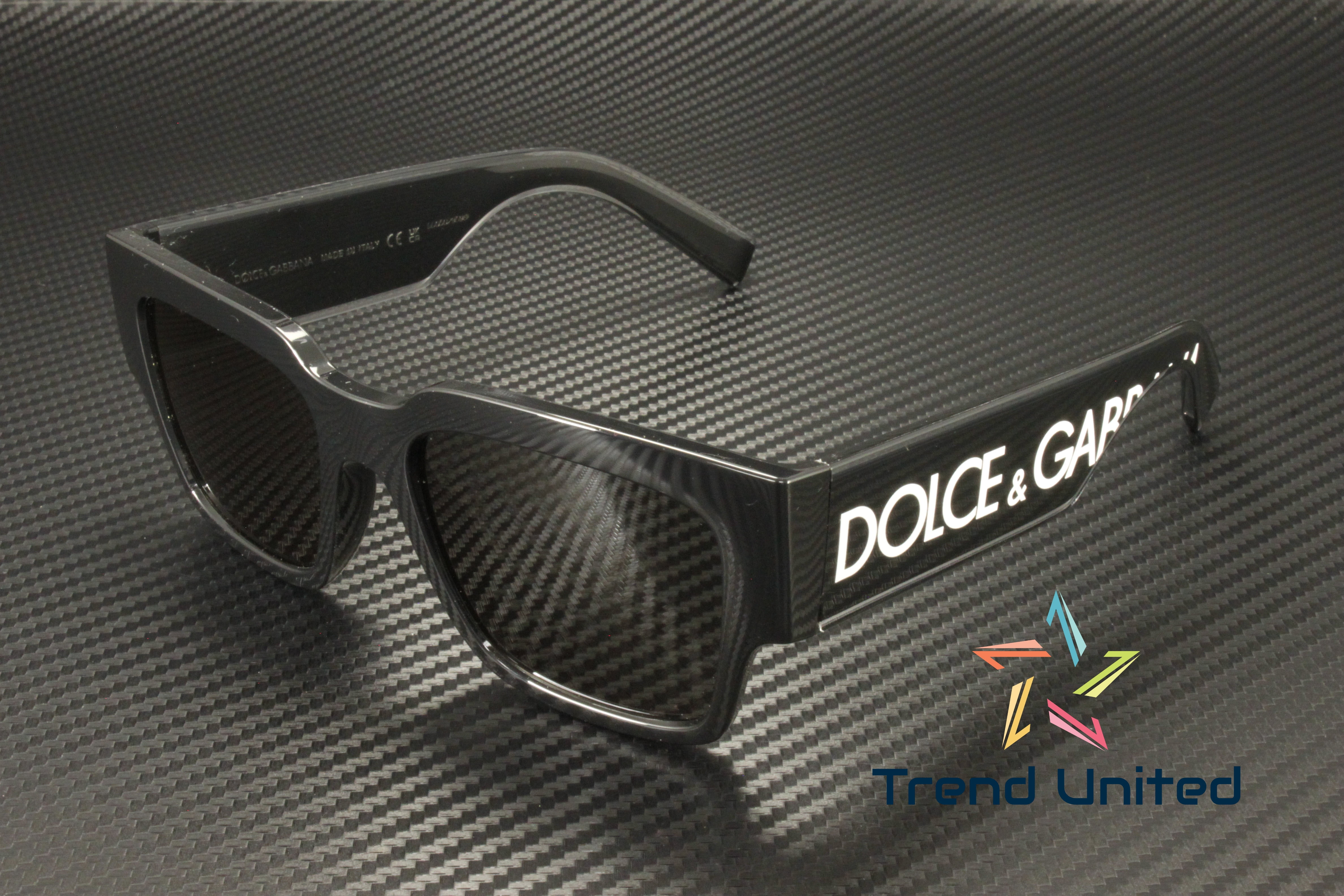 Dolce & Gabbana Unisex DG 6184 Black Plastic Square Sunglasses