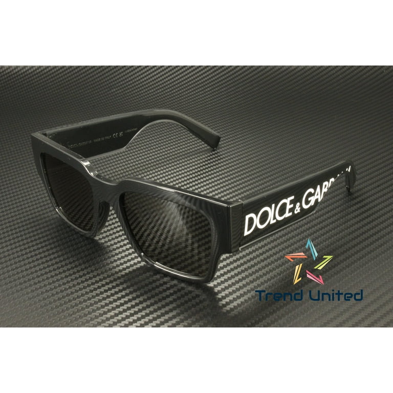 Dolce & Gabbana Unisex DG 6184 Black Plastic Square Sunglasses