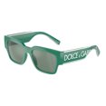 thumbnail image 1 of Dolce & Gabbana DG 6184 Plastic Unisex Square Sunglasses Green 52mm Adult, 1 of 2