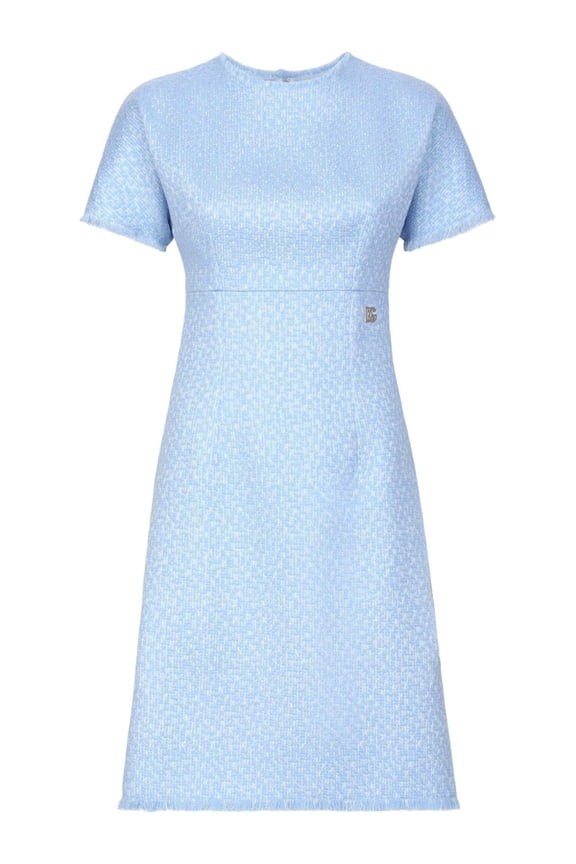 Dolce  Gabbana Dolce  Gabbana Rachel tweed midi dress with DG logo