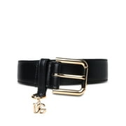 Dolce & Gabbana Donna Black Leather Belt