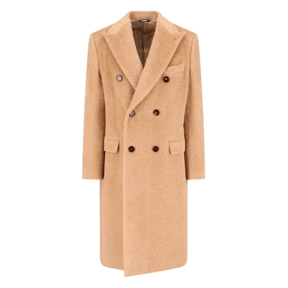 Dolce & Gabbana Double-Breasted Coat – Beige (Men's)