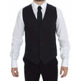 thumbnail image 1 of Dolce  Gabbana Elegant Blue Cotton Stretch Dress Vest, 1 of 8