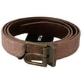 thumbnail image 1 of Dolce  Gabbana Elegant Exotic Skin Brushed Gold Buckle Belt, 1 of 3