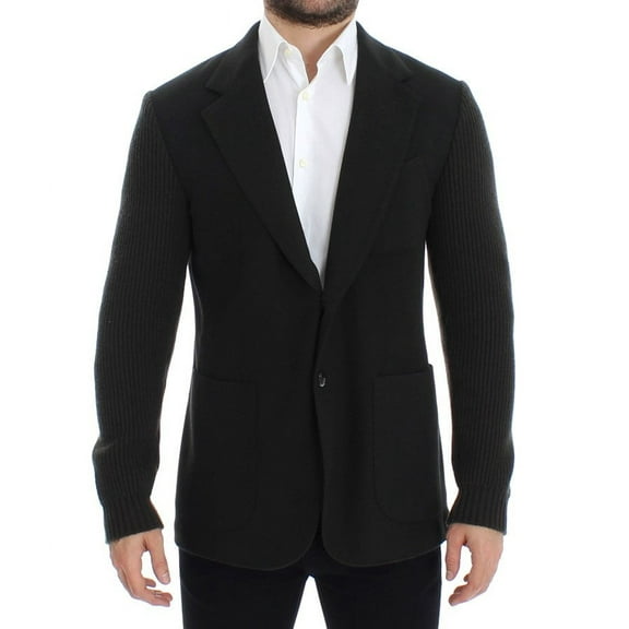 Dolce Gabbana Elegant Green Cashmere Blazer Jacket