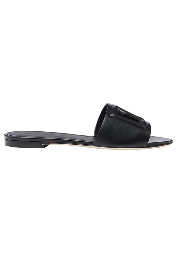 Female Flat Slipper Black Sizes IT 34-50 2/3