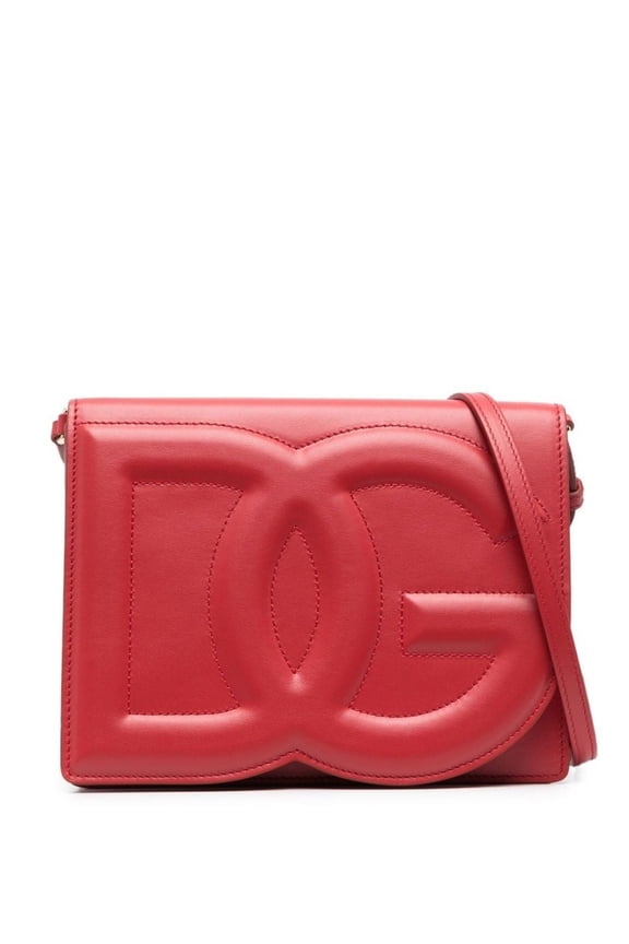 Women's Red Calf Leather Crossbody Bag Red