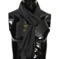thumbnail image 1 of Dolce & Gabbana Gray 100% Wool Striped Pattern Wrap Scarf, 1 of 4