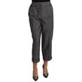 thumbnail image 1 of Dolce & Gabbana Gray Wool Pleated Cropped Trouser Pants, 1 of 3