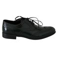 thumbnail image 1 of Dolce  Gabbana Green Leather Broque Oxford Wingtip Shoes, 1 of 7