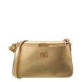 thumbnail image 1 of Dolce & Gabbana Laminated Leather Phone Bag, Gold, 1 of 5