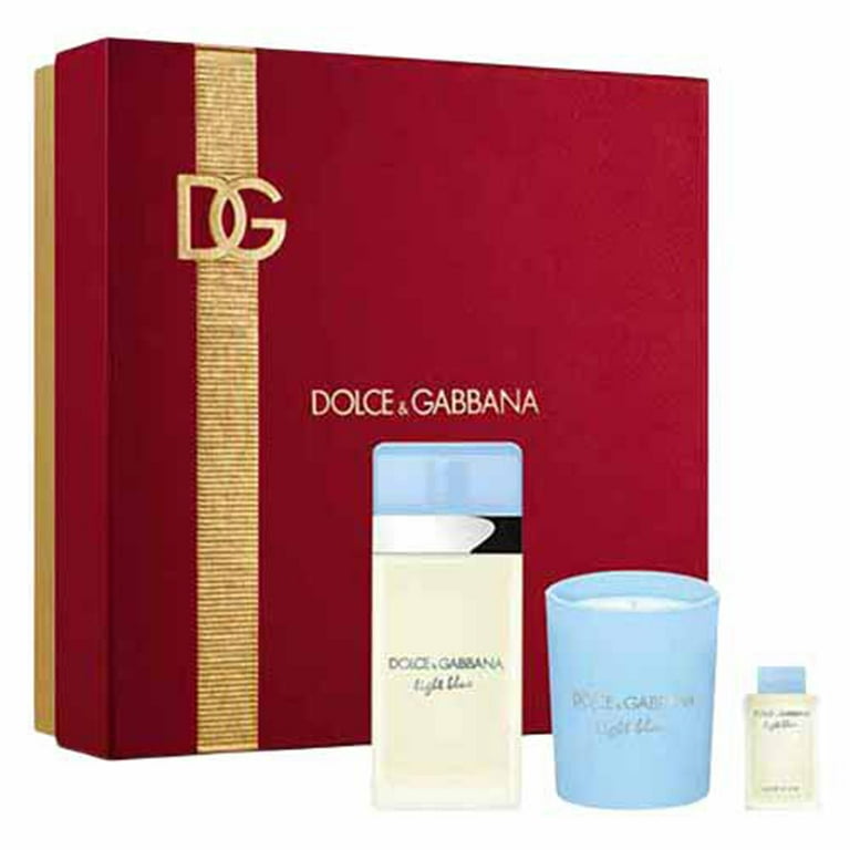 Dolce & Gabbana Light Blue 1.7 oz EDT Spray+ 2.7 candle+ 1.5 edt