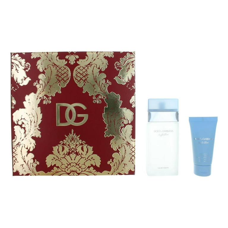 Dolce & Gabbana Light Blue Women Gift Set, 3.3 oz EDT, 1.7 oz Body