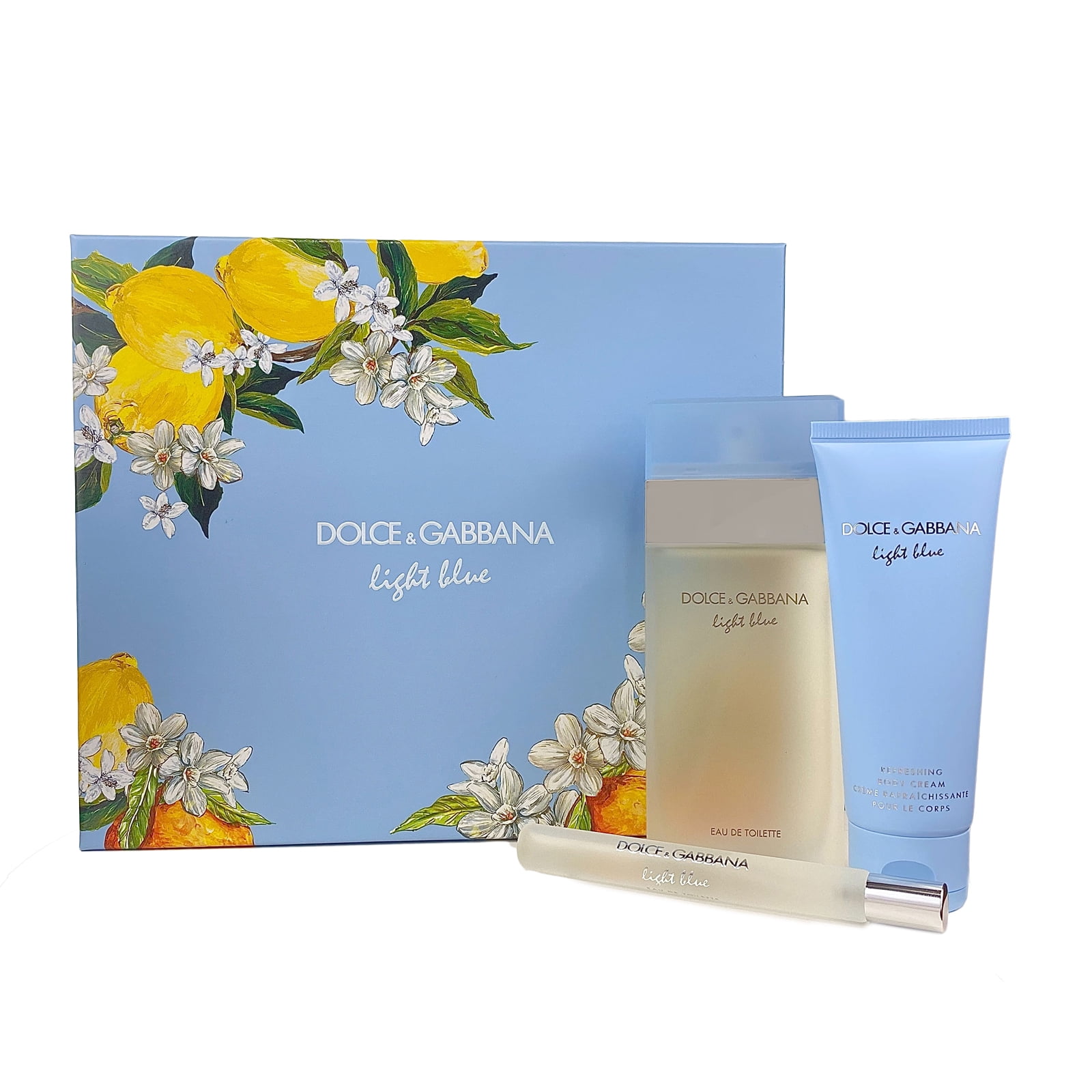 værtinde delikat udløb Dolce & Gabbana Light Blue Perfume Gift Set for Women, 3 Pieces -  Walmart.com