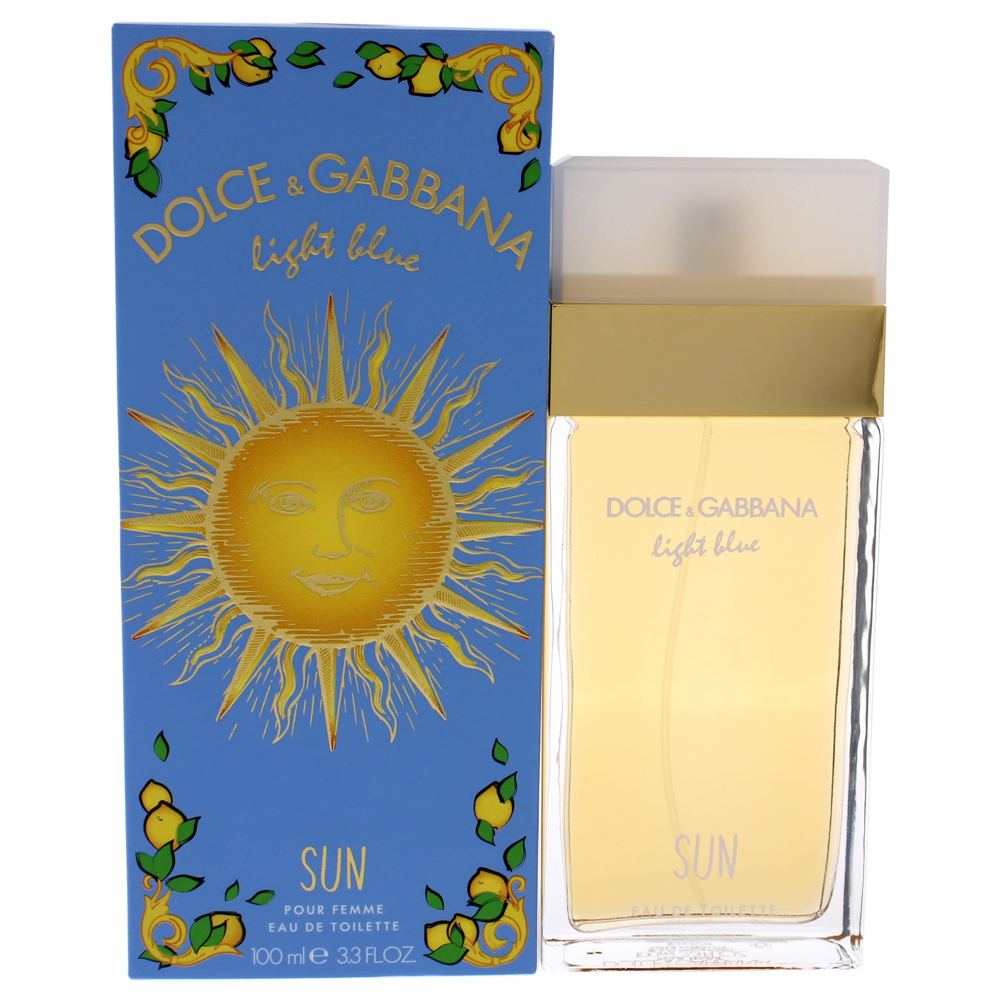 Ligner høflighed Anmelder Dolce Gabbana Light Blue Sun Eau De Toilette Spray For Women, 3.3 Oz -  Walmart.com