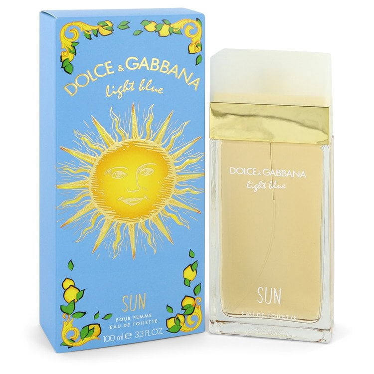 Dolce Gabbana Light Blue Sun Eau De Toilette Spray For Women, 3.3
