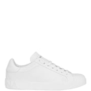 Dolce & Gabbana White Portofino Leather Logo Sneakers White Mens