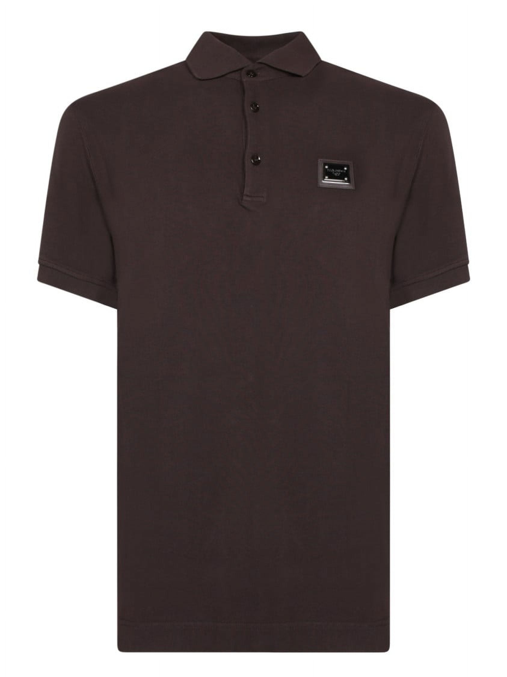 【送料&関税込】Dolce & Gabbana Brown Cotton Polo Shirt Dolce & Gabbana Brown Cotton Polo T-Shirt (Men's) - Walmart.com