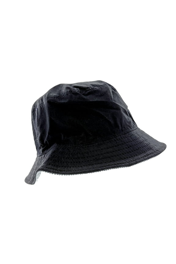 Mens Grey Pure Cotton Bucket Hat-Adult M for mens